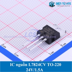 IC ổn áp nguồn 24V L7824CV 7824 chân cắm TO-220 loại tốt