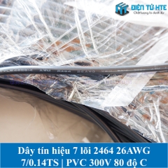 Dây tín hiệu 7 lõi 2464 26AWG 7*0.14TS vỏ PVC 80 độ OD 4.8mm