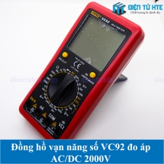 Đồng hồ vạn năng số VC92 đo áp AC/DC 2000V