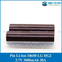 Pin Li-Ion 18650 LG HG2 3000mAh 30A