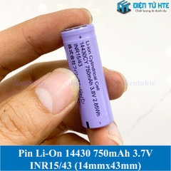 Pin Lithium Ion 14430 3.7V 750mAh (CN) Vỏ tím