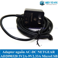 Adapter nguồn AC-DC QC NETGEAR AD2090320 5V 2A - 9V 2.33A Jack MicroUSB