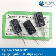 Tụ điện tụ hóa 47uF 400V 16x25mm