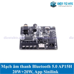 AP15H Mạch âm thanh Stereo Bluetooth 5.0 công suất 20Wx2 có app điều khiển Sinilink