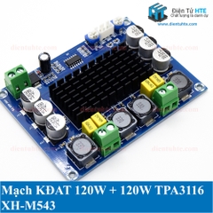 Mạch khuếch đại âm thanh TPA3116 120W + 120W XH-M543
