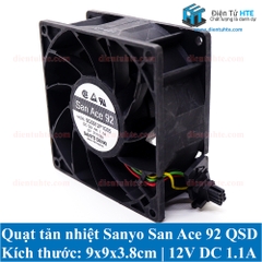 Quản tản nhiệt San Ace 92 9xx9xx38mm 12V 1.1A tháo máy