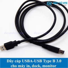 Dây USB A sang USB B 3.0 cho máy in, Monitor, Hub ổ cứng 1.5 mét