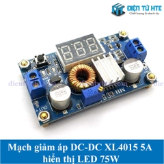 Mạch giảm áp DC-DC XL4015 5A hiển thị LED 75W