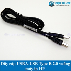 Dây cáp USBA sang USB type B vuông 2.0 cho máy in hàng chuẩn dùng trong máy in HP EPSON dài 1.5-1.8m