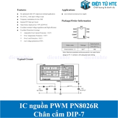 IC nguồn xung PWM PN8026 PN8026R DIP-7 chính hãng