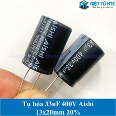 Tụ hóa AISHI 33uF 400V size 13x20mm 20%