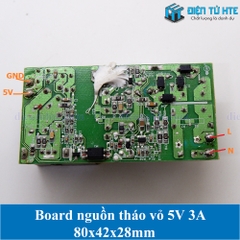 Board nguồn tháo vỏ 5V 3A 80x42x28mm
