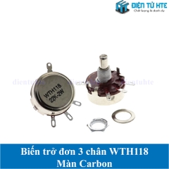 Biến trở đơn 3 chân WTH118 Màn Carbon có Mass