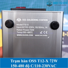 Trạm hàn T12 OSS Team Model T12-X 72W