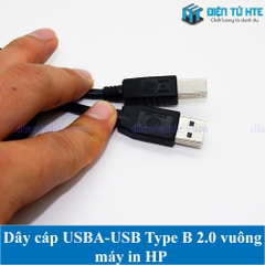 Dây cáp USBA sang USB type B vuông 2.0 cho máy in hàng chuẩn dùng trong máy in HP EPSON dài 1.5-1.8m