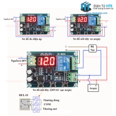 Mạch sạc xả Pin tự ngắt có bảo vệ XH-M608