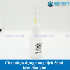 Chai nhựa đựng dung dịch 50ml kèm đầu kim
