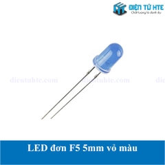 LED đơn F5 5mm vỏ màu đỏ - màu đỏ
