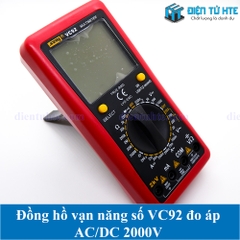 Đồng hồ vạn năng số VC92 đo áp AC/DC 2000V