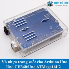 Vỏ hộp bảo vệ Arduino Uno nhựa trong suốt