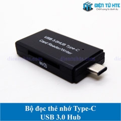 Bộ đọc thẻ nhớ TF SD Type-C - HUB USB 3.0 YC-432