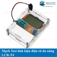 Mạch Test Linh Kiện Điện Tử Đa Năng LCR-T4 Kèm Pin - Có vỏ Mica