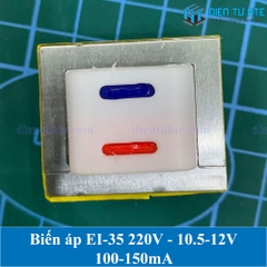 Biến áp nguồn 220V sang 10.5V 12V EI-35 100-150mA hàn mạch