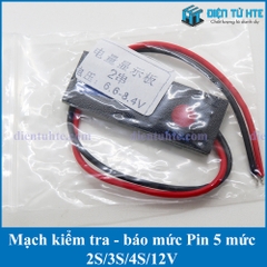 Mạch kiểm tra báo mức Pin - Acquy