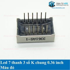 Led 7 thanh 3 số K chung 0.36 inch