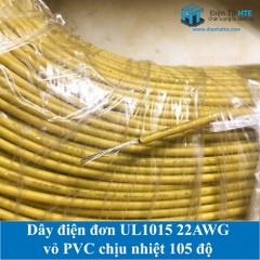 Dây điện UL1015 22AWG 17/0.12TS OD2.4mm vỏ PVC 105 độ - Màu nâu