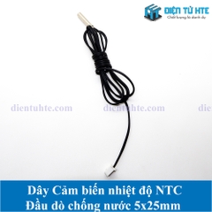 Dây cảm biến NTC 10K 1% B3950 đầu dò 5x25mm dài 100cm