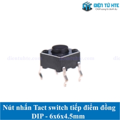 Nút nhấn 4 chân cắm DIP tiếp điểm đồng 6x6