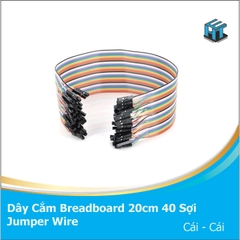 Dây Cắm Breadboard Testboard 20cm 40 Sợi Jumper Wire