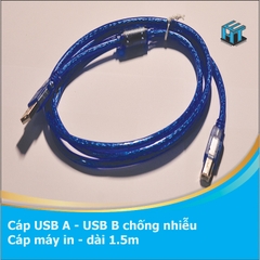 Dây USB A-B chống nhiễu dài 1.5 mét