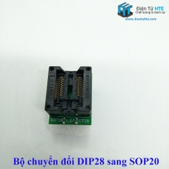 Socket chuyển đổi SOP20 SOIC20 TSSOP20 sang DIP28