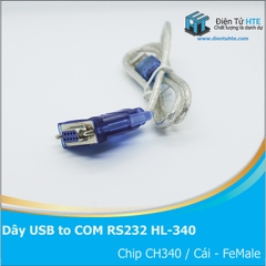 Dây chuyển đổi USB to COM RS232 HL-340