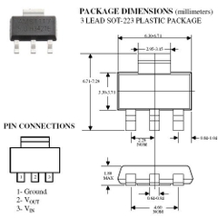 IC ổn áp 3.3VDC AMS1117