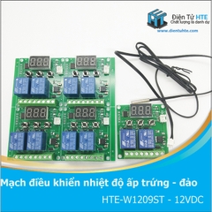 Mạch kiểm soát nhiệt độ ấp trứng có đảo HTE-W1209ST