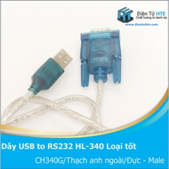 Dây chuyển đổi USB to COM RS232 HL-340 Loại tốt