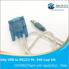 Dây chuyển đổi USB to COM RS232 HL-340 Loại tốt