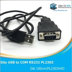 Dây chuyển đổi USB sang RS232 dùng chip PL2303