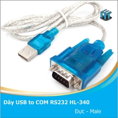 Dây chuyển đổi USB to COM RS232 HL-340