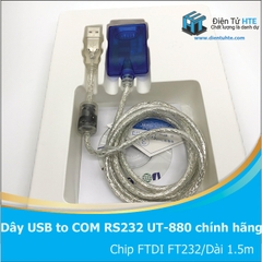 Dây chuyển đổi USB to COM RS232 UOTEK UT-880 chính hãng