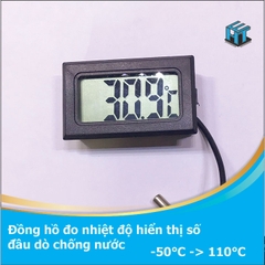 Đồng hồ đo nhiệt độ hiển thị số - đầu dò chống nước