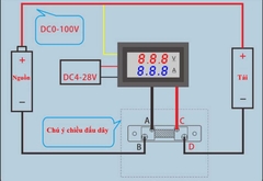Module đo điện áp - dòng điện DC 100V 50A kèm Điệnt trở Shunt