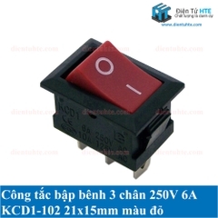 Công tắc bập bênh 3 chân KCD1-102 21x15mm 250V 6A