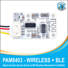 Mạch khuếch đại âm thanh 2x3W Wireless Bluetooth 4.0 8403A