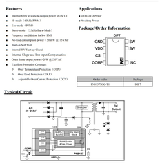 IC nguồn xung tích hợp PN8137 DIP-8