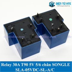 Relay T90 30A 5V 4 chân 6 chân SLA-05VDC SONGLE