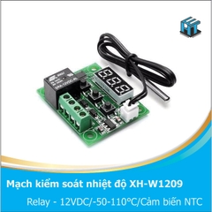 Mạch cảm biến kiểm soát nhiệt độ XH-W1209 Relay 12VDC